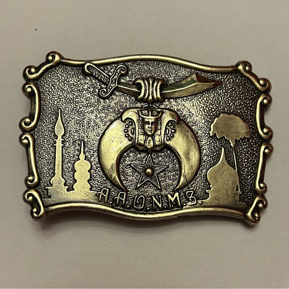 Vintage Brass Shriners Buckle